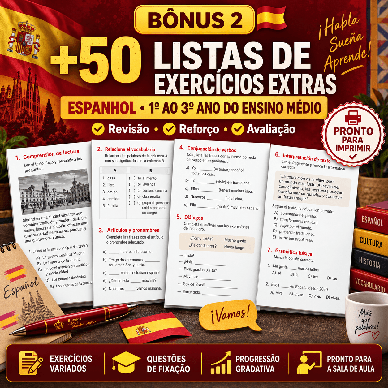 Bônus 02: +50 Listas de Exercícios Extras