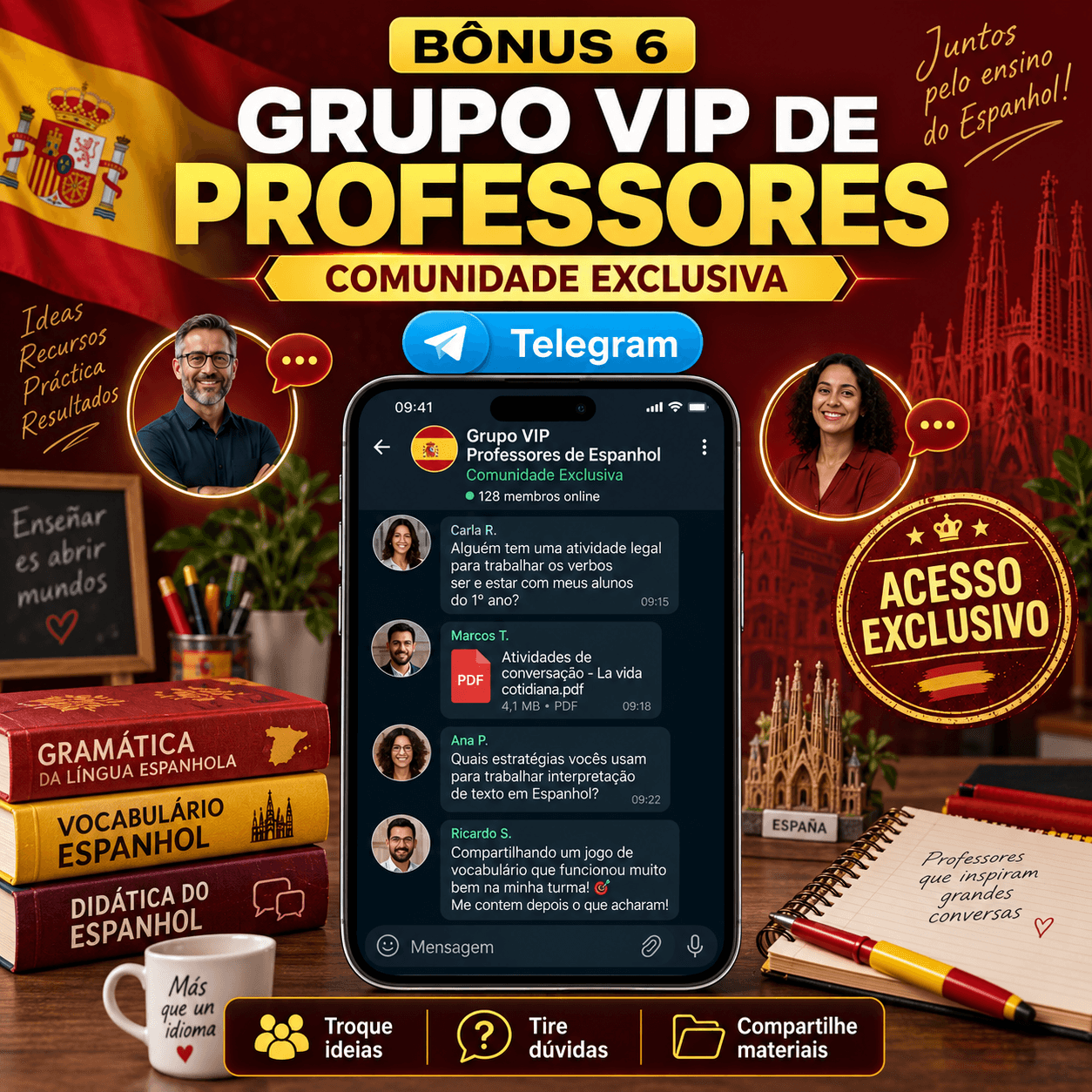 Bônus 06: Grupo VIP de Professores de Espanhol